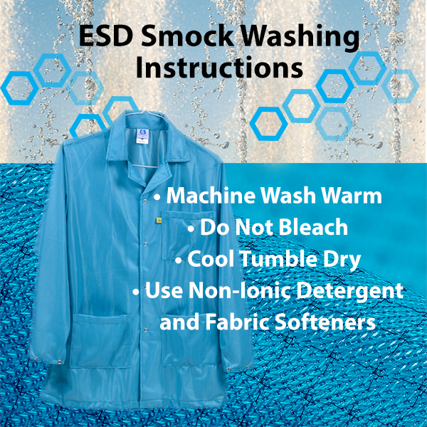 How Do I Clean ESD Smock?